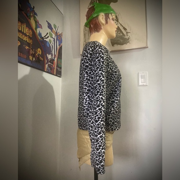 Vintage Handmade Leopard Print Faux Fur Jacket - 90s - Metal Zipper - M/L - Picture 3 of 16